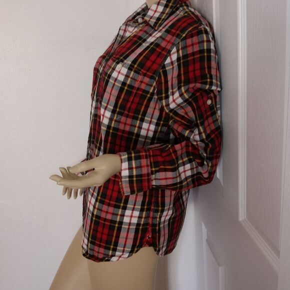 Ralph Lauren Plaid Long Roll Up Sleeve - Picture 3 of 7
